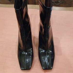 Steve Madden Shiny Black Heeled Boots